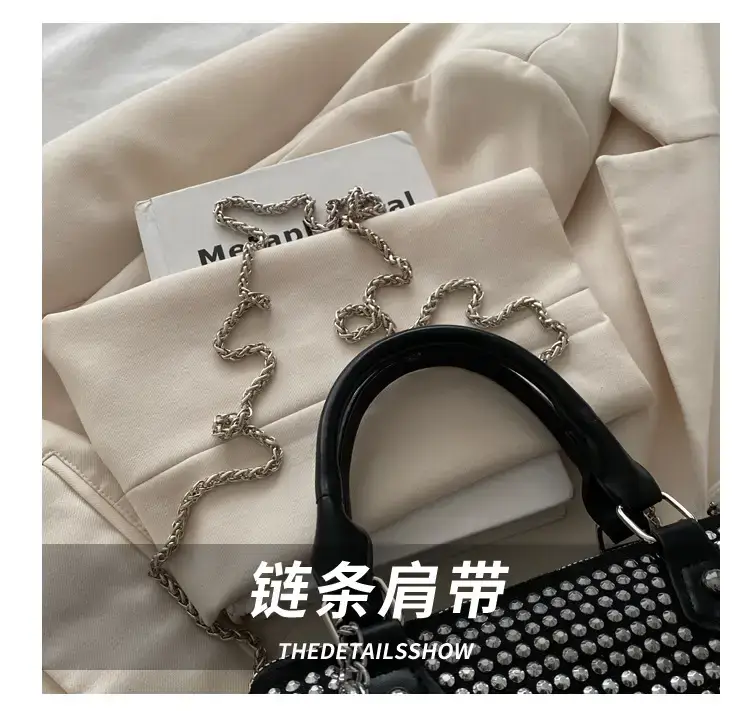 Black Rhinestone Crossbody Bag for Women 2025 — feature 5