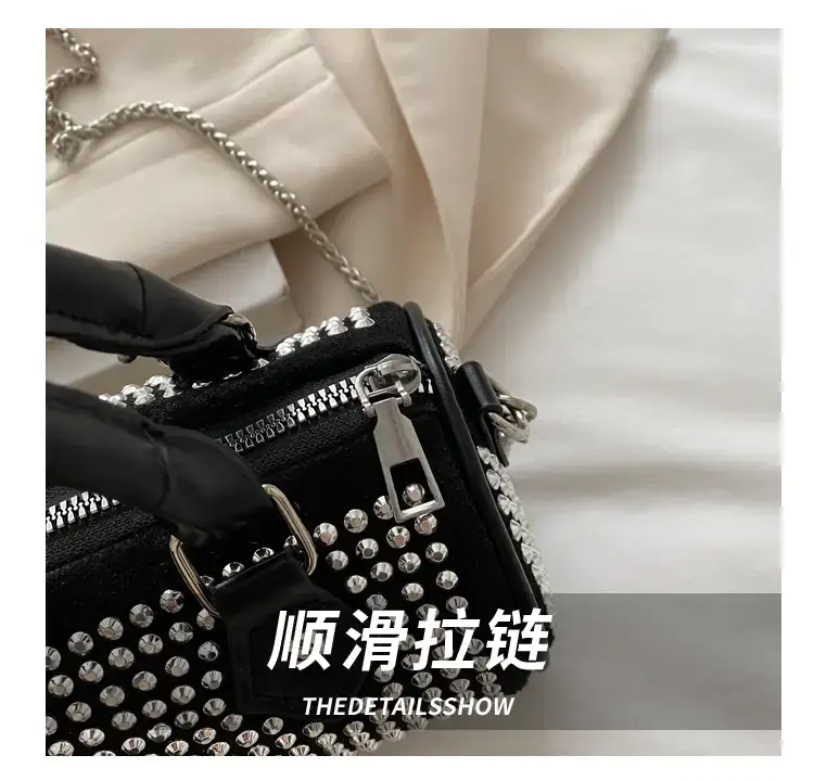 Black Rhinestone Crossbody Bag for Women 2025 — feature 6
