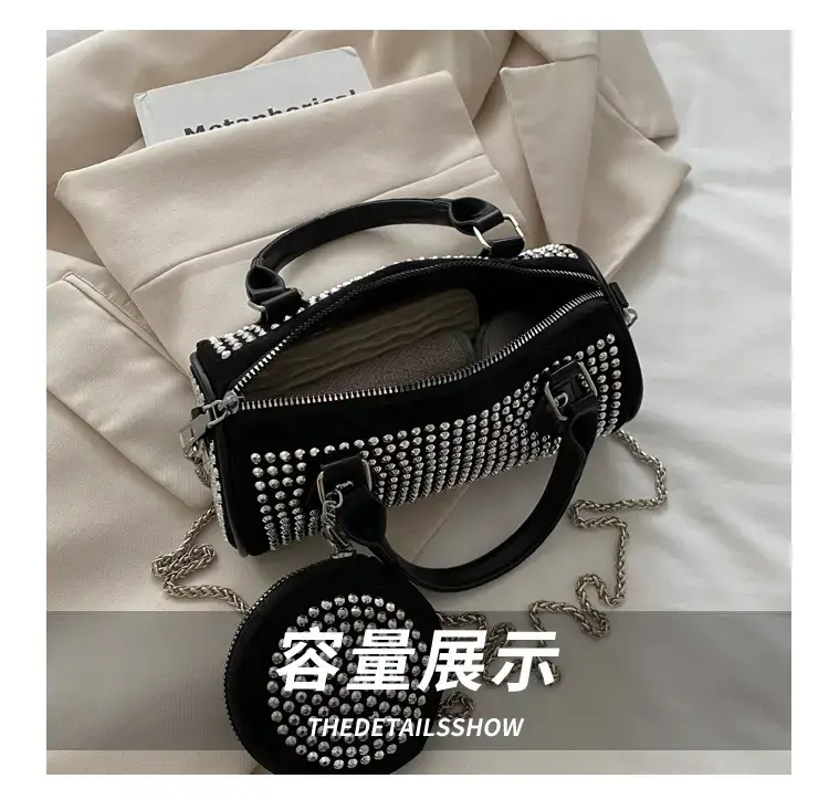 Black Rhinestone Crossbody Bag for Women 2025 — feature 8
