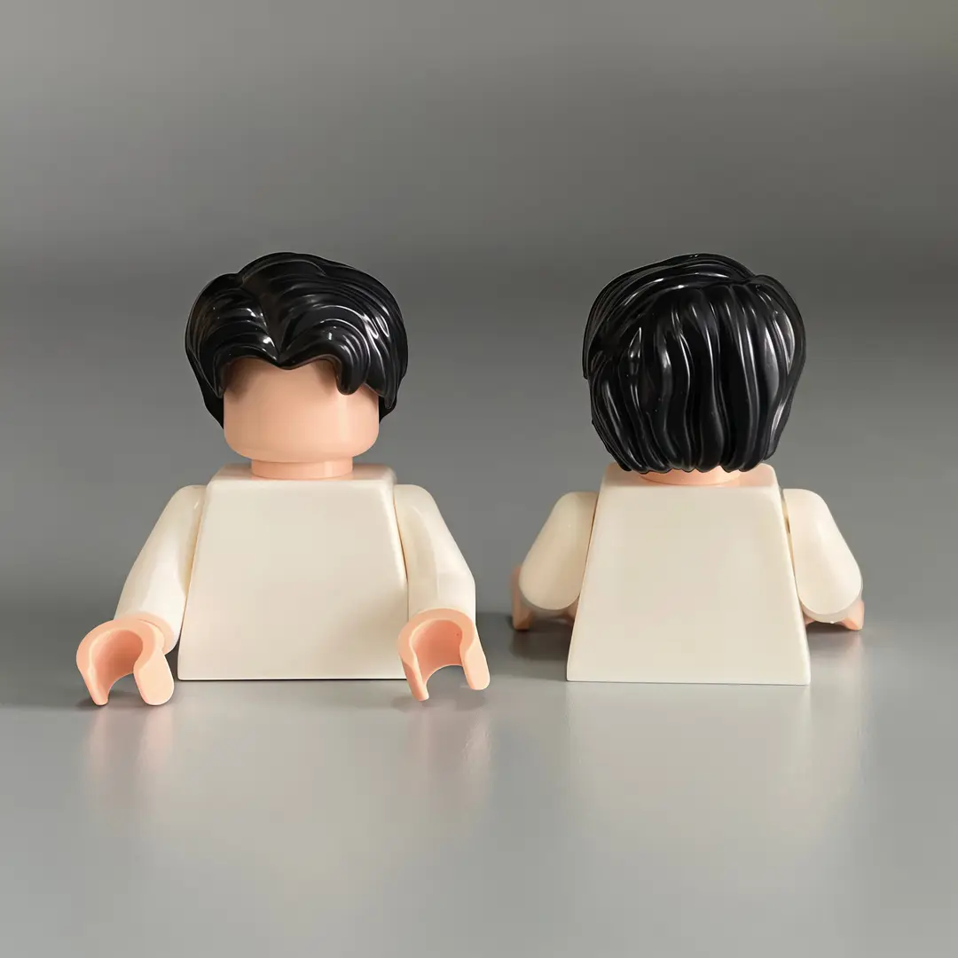 Compatible with Lego Boys Hair Small Particle Building Blocks Moc Parts Accessories DIY Parts Accessories Assembled Toy Boys - Image 2