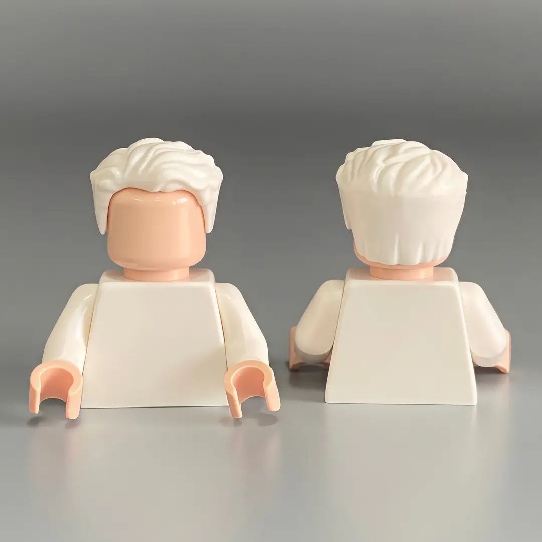 Compatible with Lego Boys Hair Small Particle Building Blocks Moc Parts Accessories DIY Parts Accessories Assembled Toy Boys - Image 26