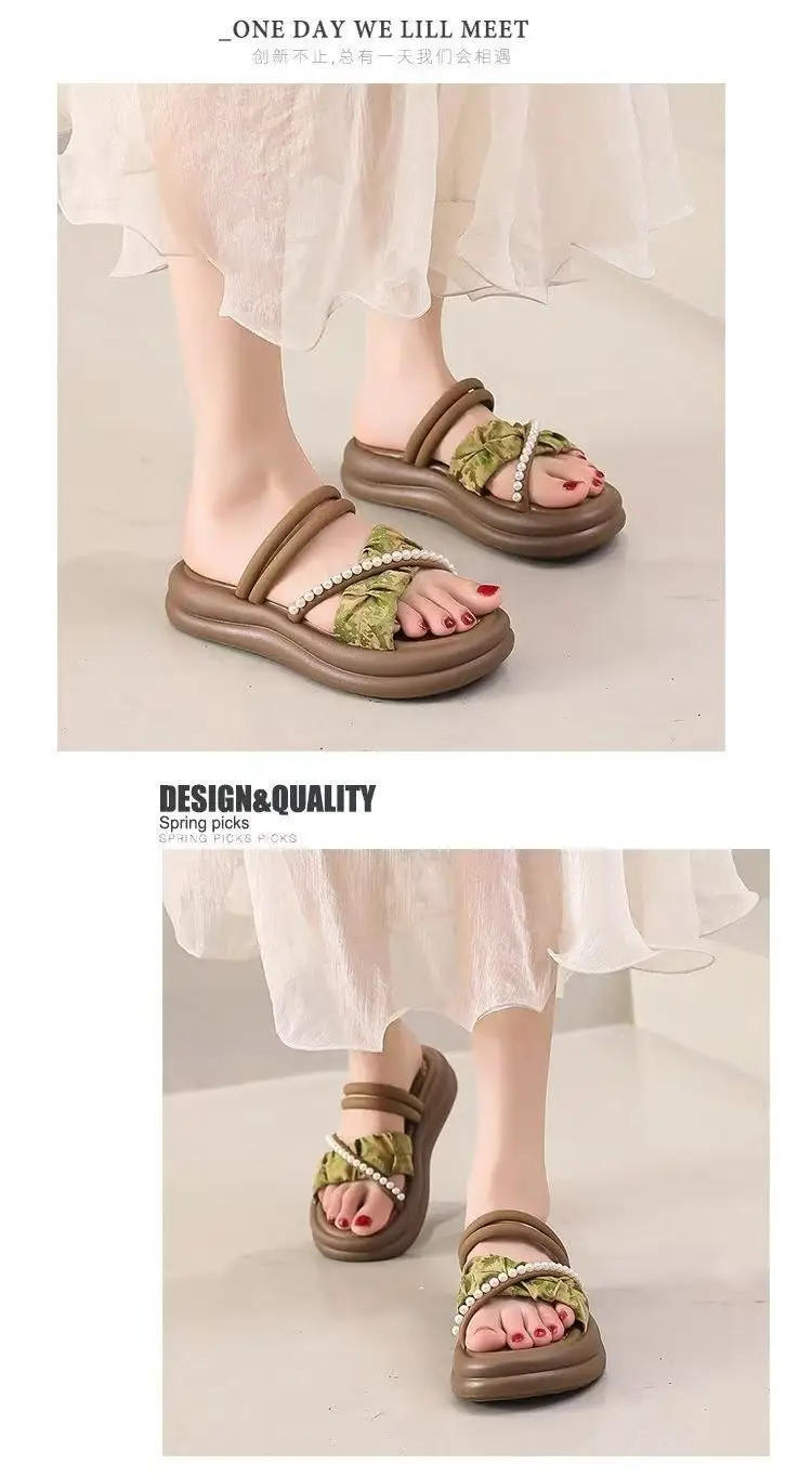 Women's 2025 New Summer Roman Slippers Thick Sole Non-Slip — feature 10