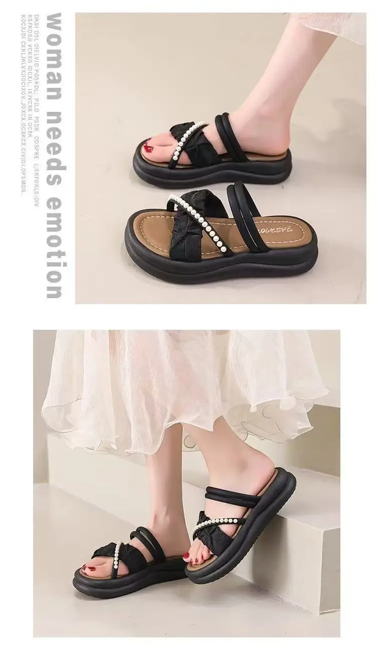 Women's 2025 New Summer Roman Slippers Thick Sole Non-Slip — feature 11
