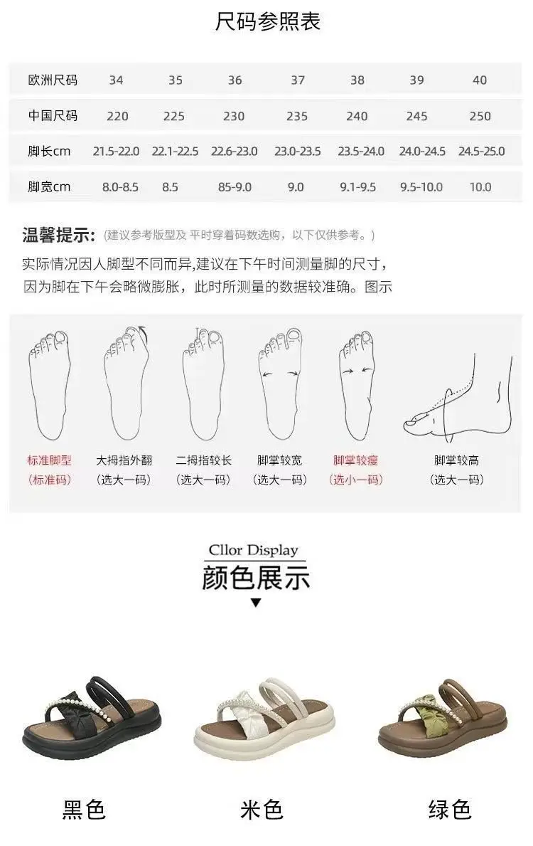 Women's 2025 New Summer Roman Slippers Thick Sole Non-Slip — feature 2
