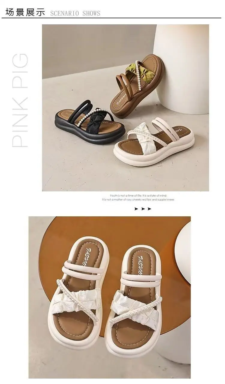 Women's 2025 New Summer Roman Slippers Thick Sole Non-Slip — feature 6
