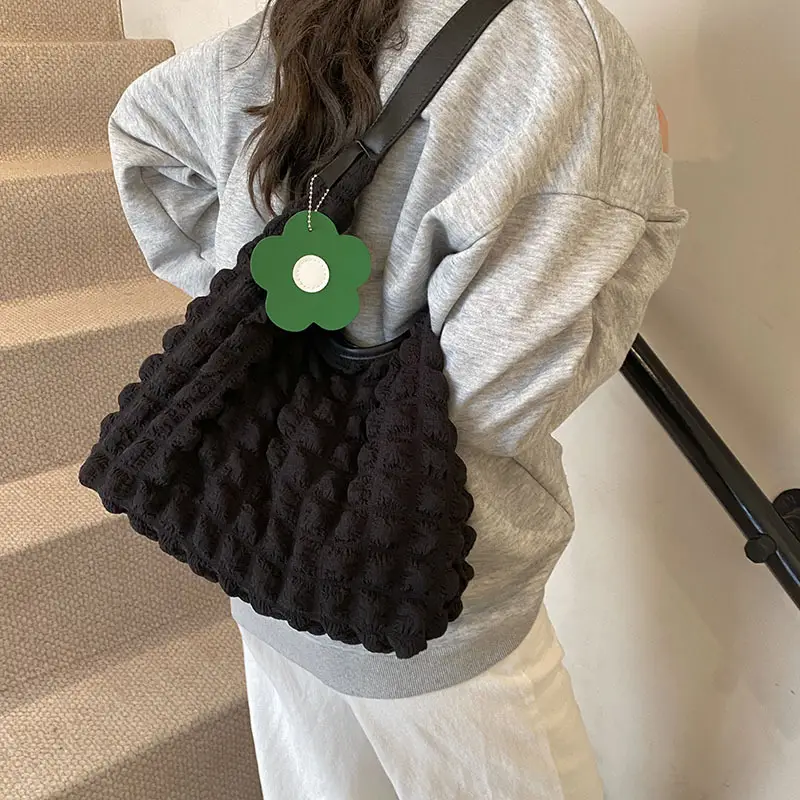 Women's White Ruffled Shoulder Bag 2025 New Arrival - Image 7