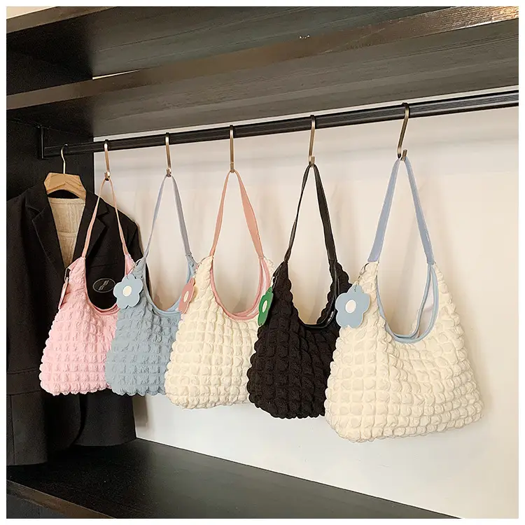 Women's White Ruffled Shoulder Bag 2025 New Arrival — feature 10