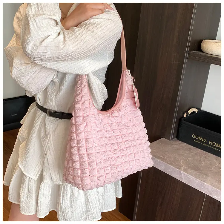 Women's White Ruffled Shoulder Bag 2025 New Arrival — feature 24