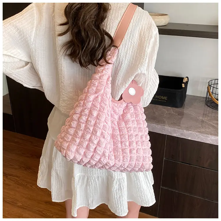 Women's White Ruffled Shoulder Bag 2025 New Arrival — feature 25