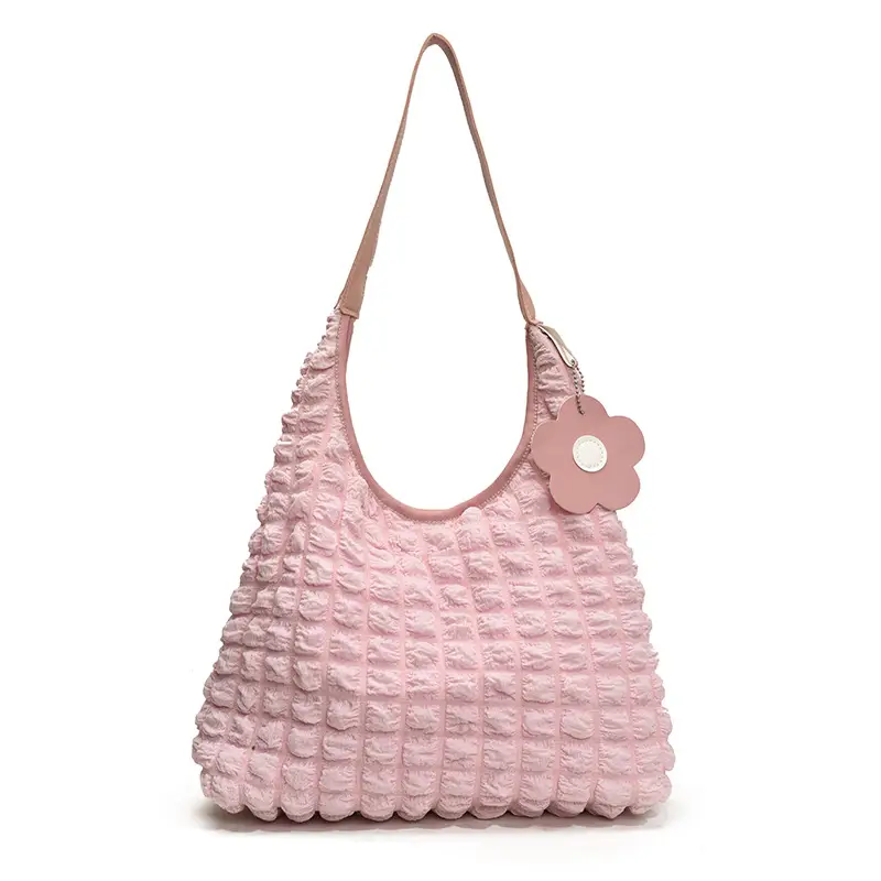 Women's White Ruffled Shoulder Bag 2025 New Arrival - Image 2