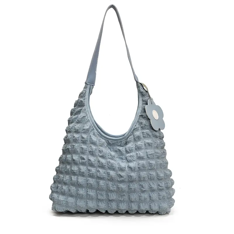 Women's White Ruffled Shoulder Bag 2025 New Arrival - Image 3