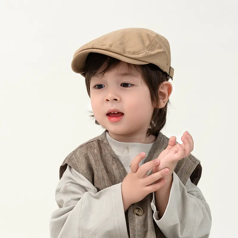 Kids Beanies British Style Painter Cap Forward Cap