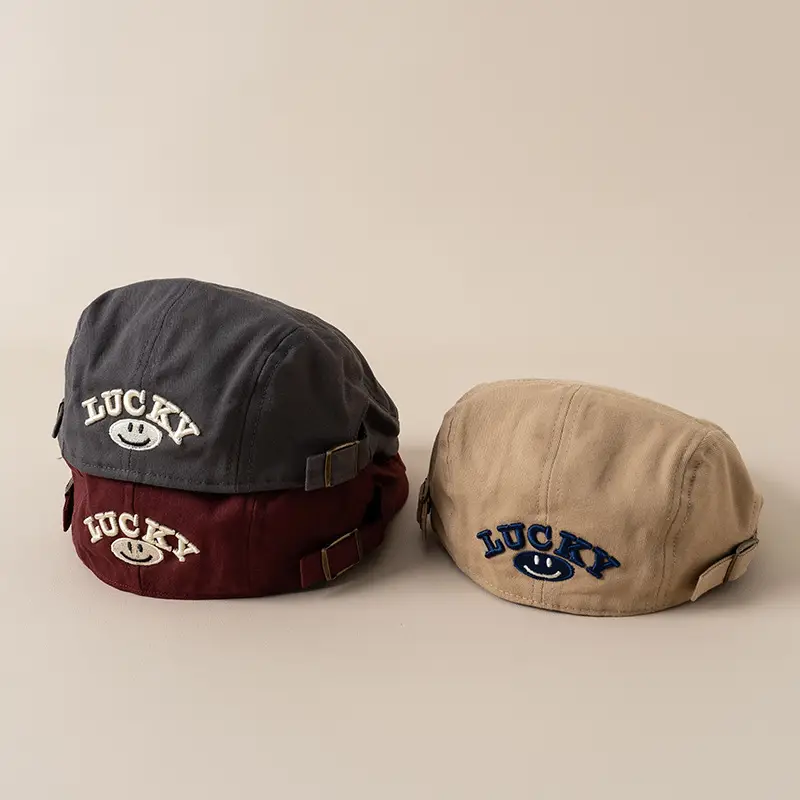 Kids Beanies British Style Painter Cap Forward Cap