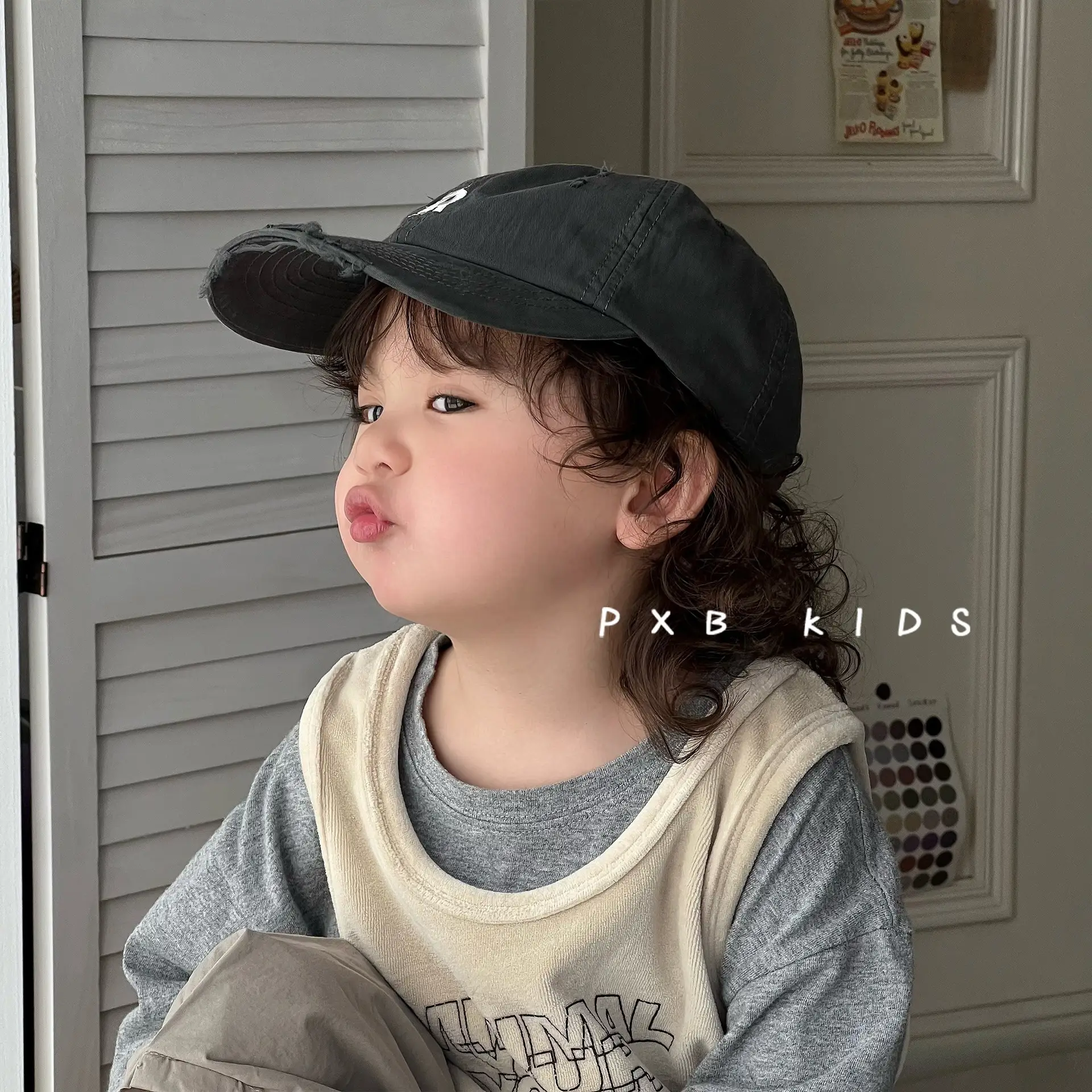Kids Cap Western Style Holed Tee Baseball Cap - Image 8