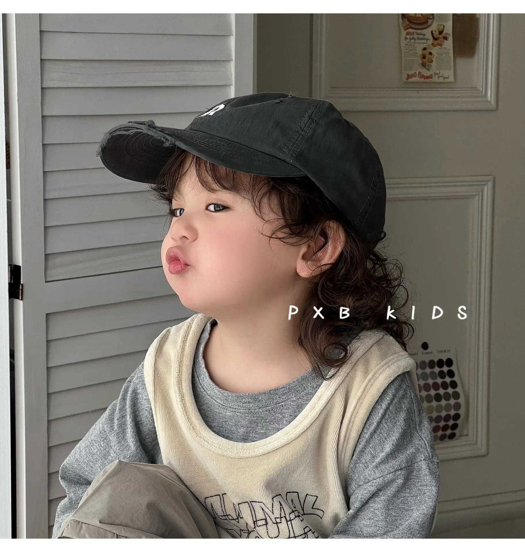 Kids Cap Western Style Holed Tee Baseball Cap — feature 3