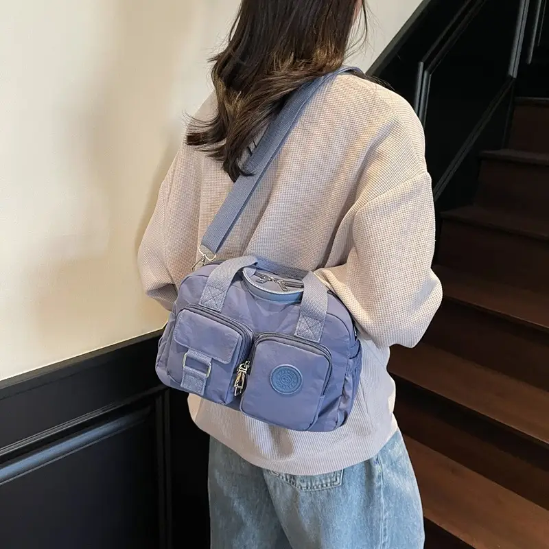 Korean Women's Large Capacity Tan Shoulder Bag - Image 10