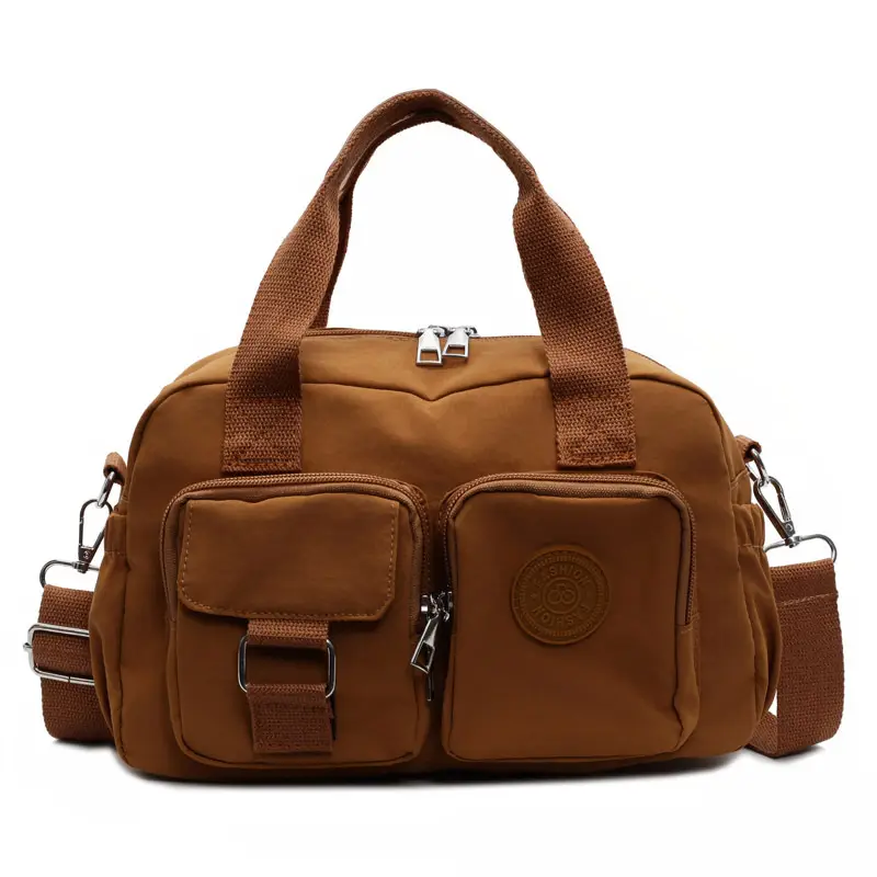 Korean Women's Large Capacity Tan Shoulder Bag - Image 4