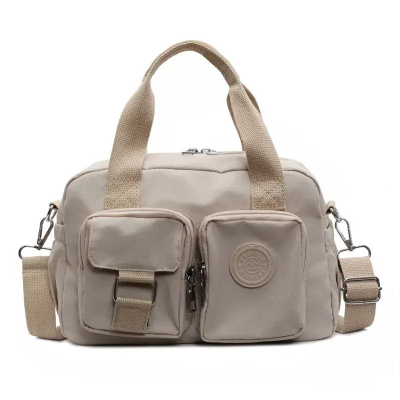 Korean Women's Large Capacity Tan Shoulder Bag - Image 5