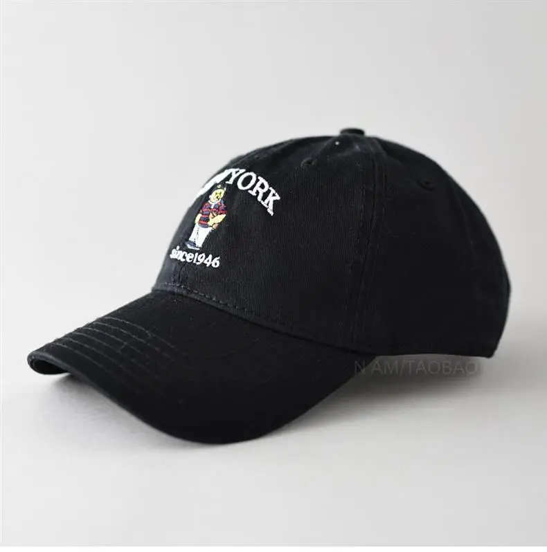 Spring New Letter Cartoon Bear Embroidered Baseball Cap for Men Women — feature 10