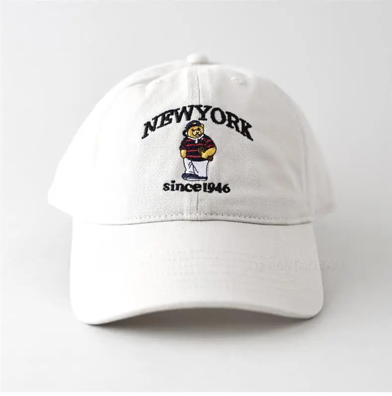 Spring New Letter Cartoon Bear Embroidered Baseball Cap for Men Women — feature 11
