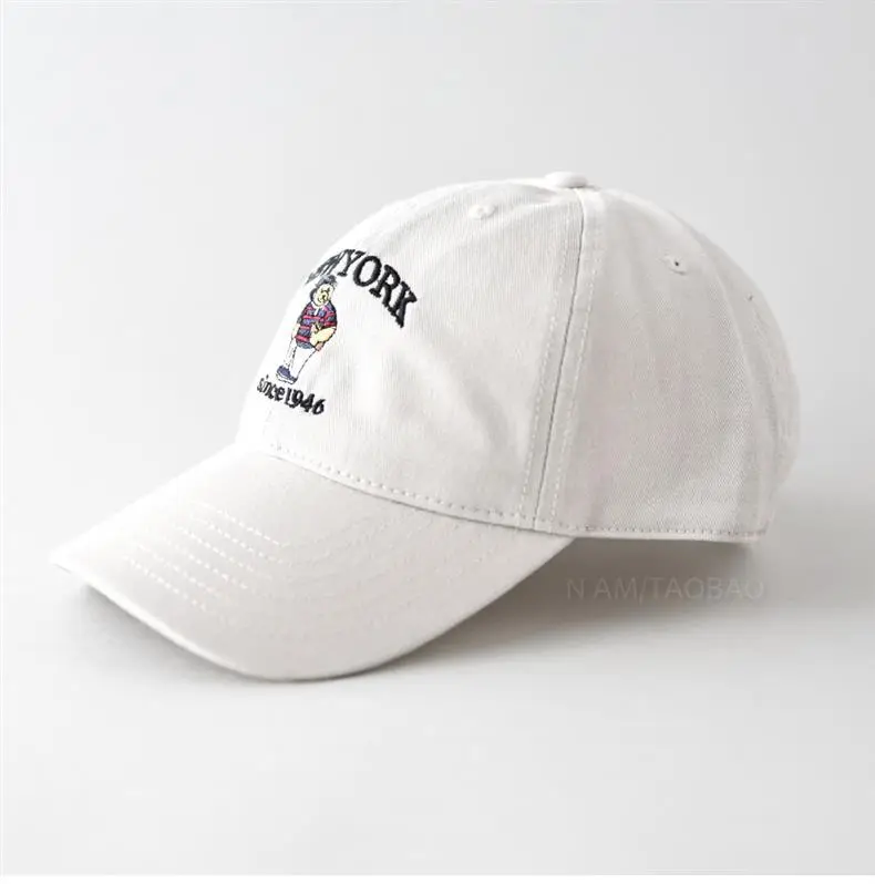 Spring New Letter Cartoon Bear Embroidered Baseball Cap for Men Women — feature 12