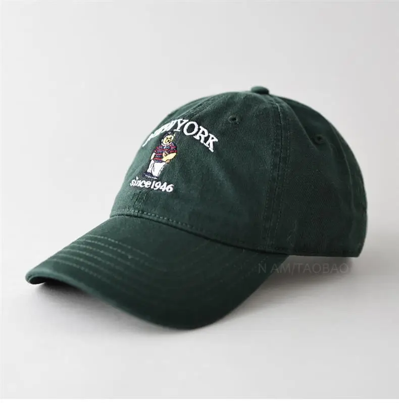Spring New Letter Cartoon Bear Embroidered Baseball Cap for Men Women — feature 14