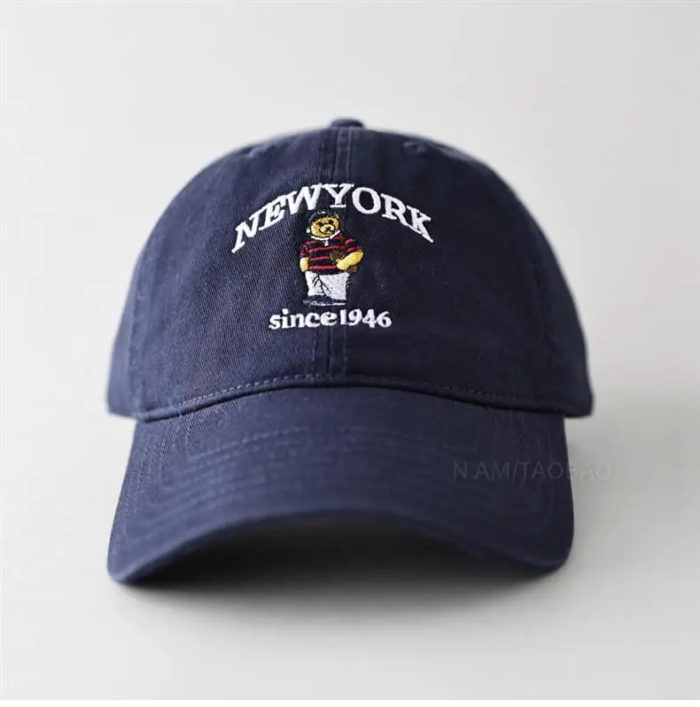 Spring New Letter Cartoon Bear Embroidered Baseball Cap for Men Women — feature 19