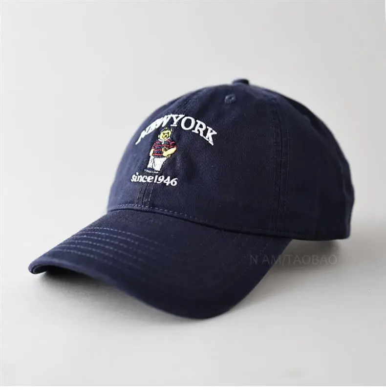 Spring New Letter Cartoon Bear Embroidered Baseball Cap for Men Women — feature 2