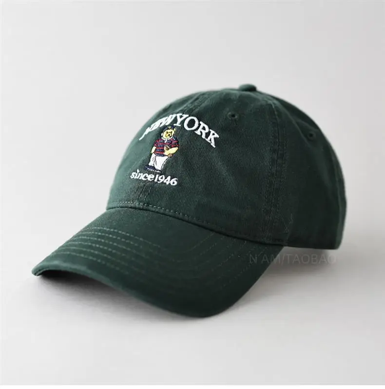 Spring New Letter Cartoon Bear Embroidered Baseball Cap for Men Women — feature 5