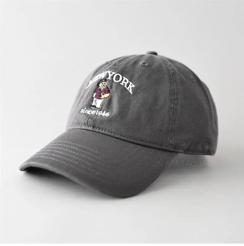 Spring New Letter Cartoon Bear Embroidered Baseball Cap for Men Women — feature 6