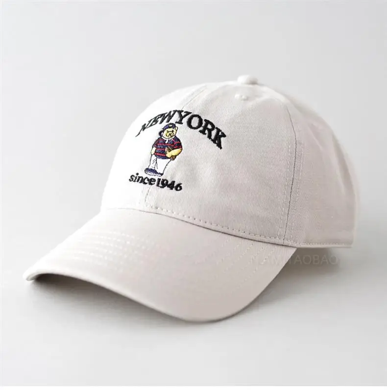 Spring New Letter Cartoon Bear Embroidered Baseball Cap for Men Women — feature 7