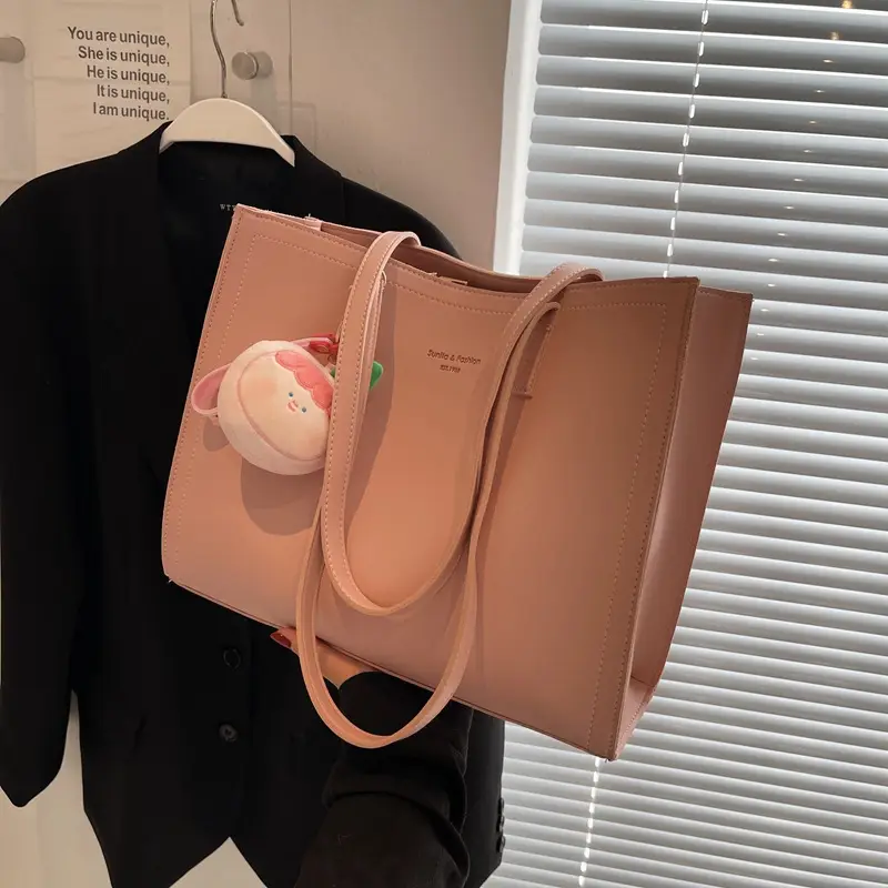 Women's Large Capacity Beige Tote Bag 2025 Spring Summer - Image 7