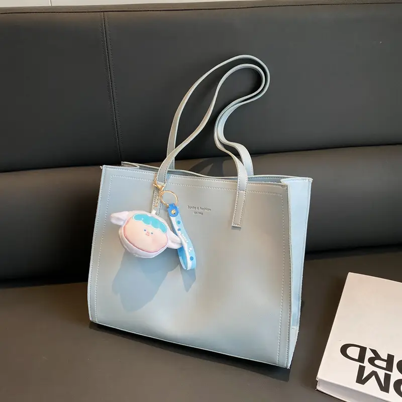 Women's Large Capacity Beige Tote Bag 2025 Spring Summer - Image 8