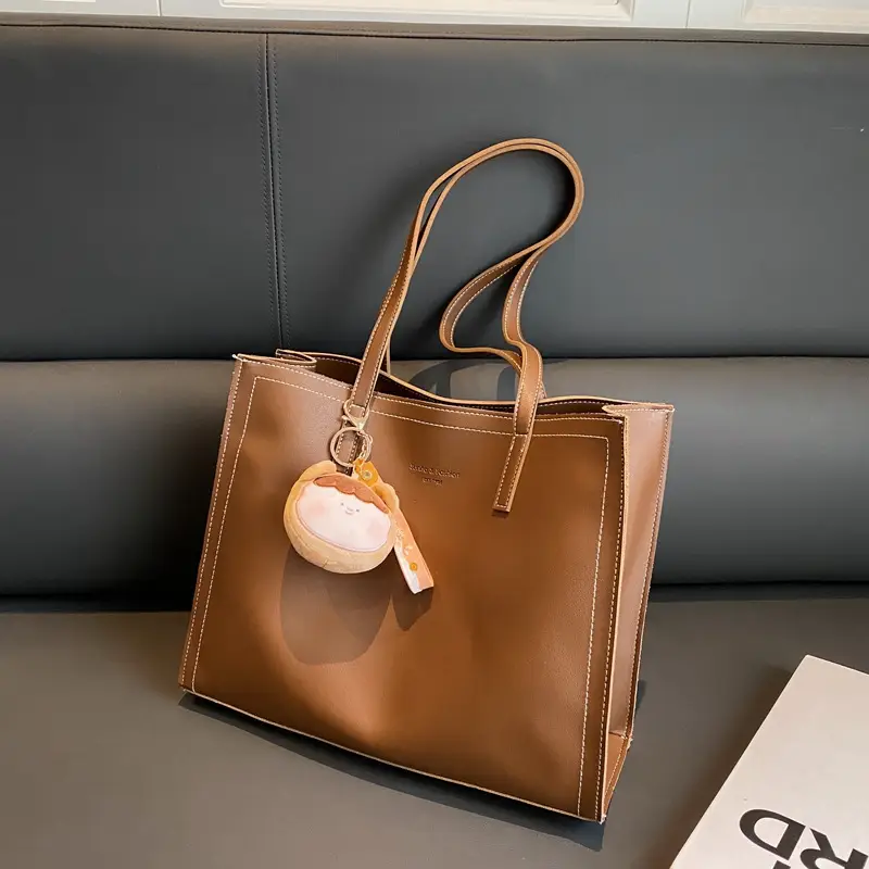 Women's Large Capacity Beige Tote Bag 2025 Spring Summer - Image 9
