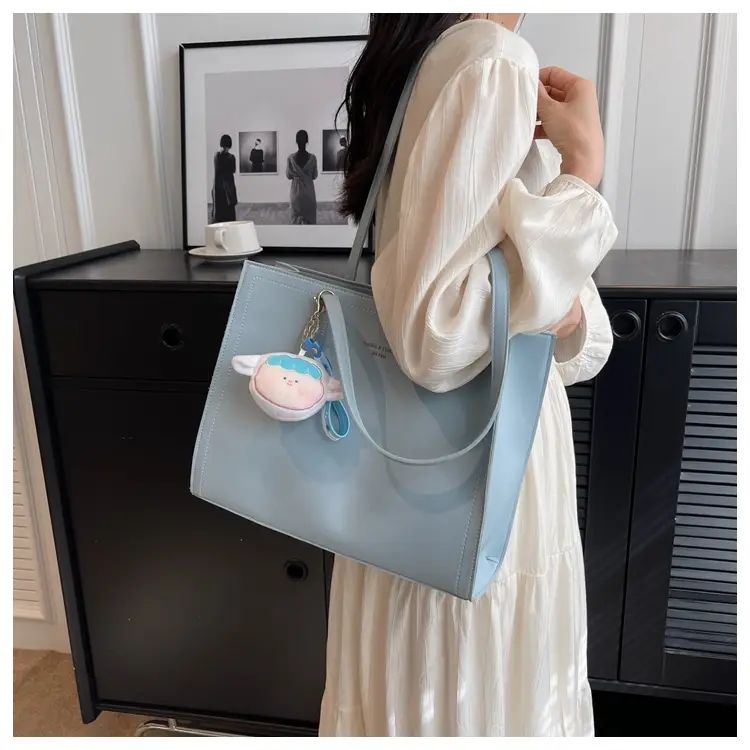 Women's Large Capacity Beige Tote Bag 2025 Spring Summer — feature 12