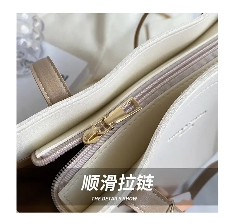 Women's Large Capacity Beige Tote Bag 2025 Spring Summer — feature 6