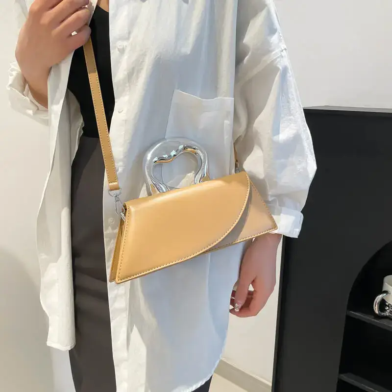 Light Blue Trapezoidal Women's Handbag 2025 Spring Summer - Image 8