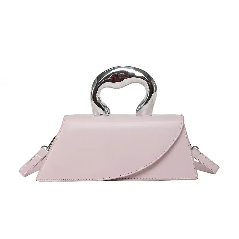 Light Blue Trapezoidal Women's Handbag 2025 Spring Summer - Image 4