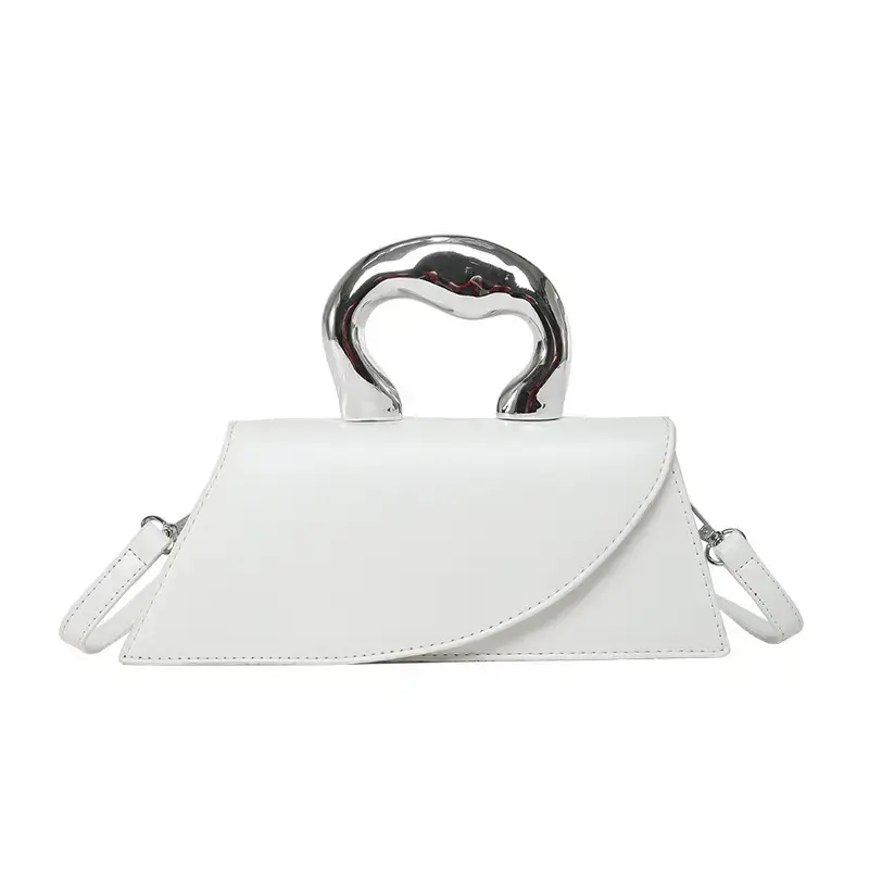 Light Blue Trapezoidal Women's Handbag 2025 Spring Summer - Image 6