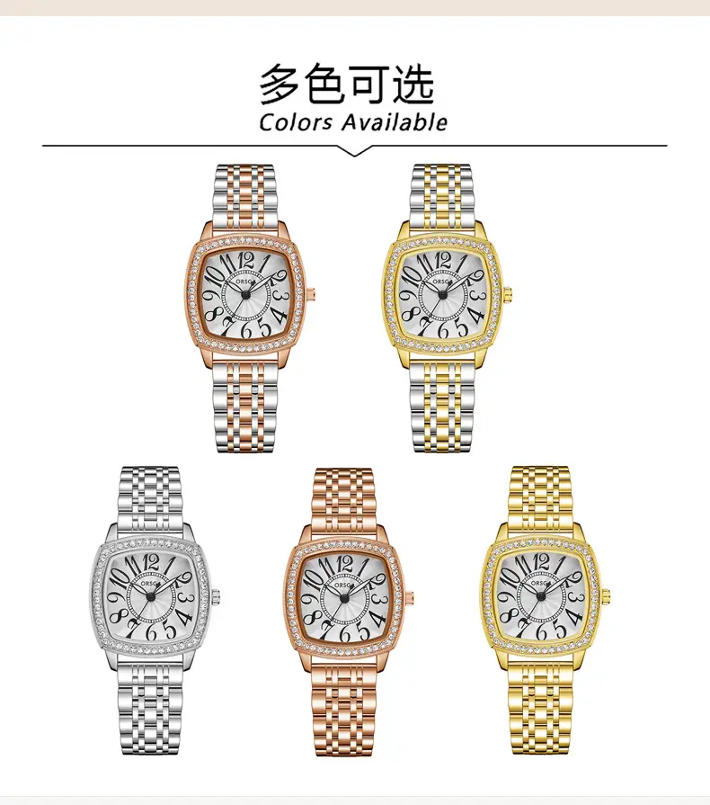 ORSGA Women's Luxury Watch with Diamond Band Set — feature 10