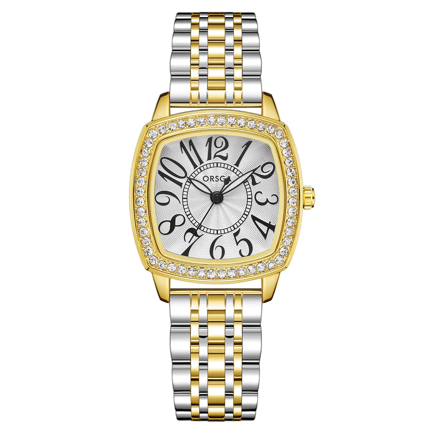 ORSGA Women's Luxury Watch with Diamond Band Set