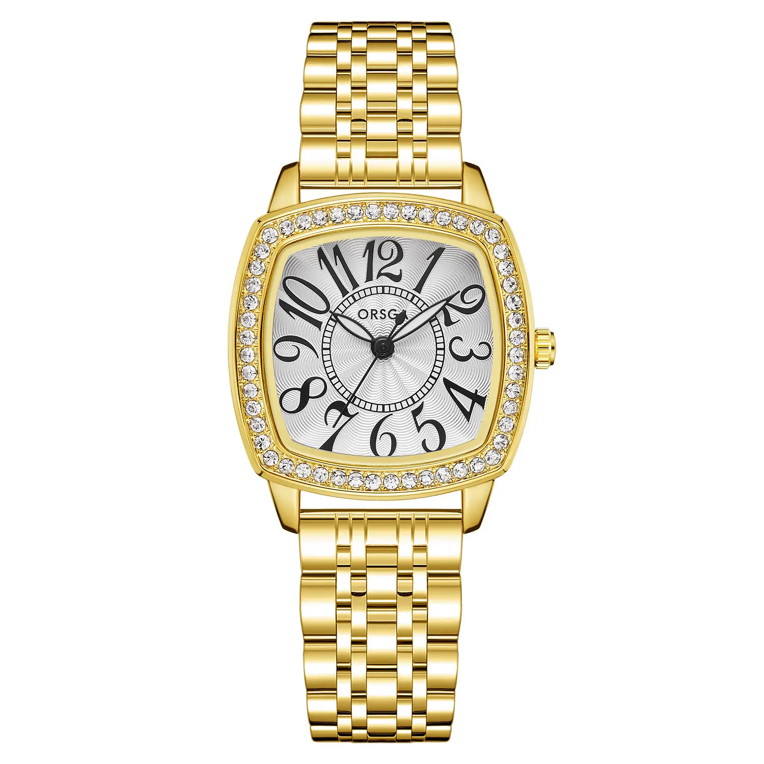 ORSGA Women's Luxury Watch with Diamond Band Set