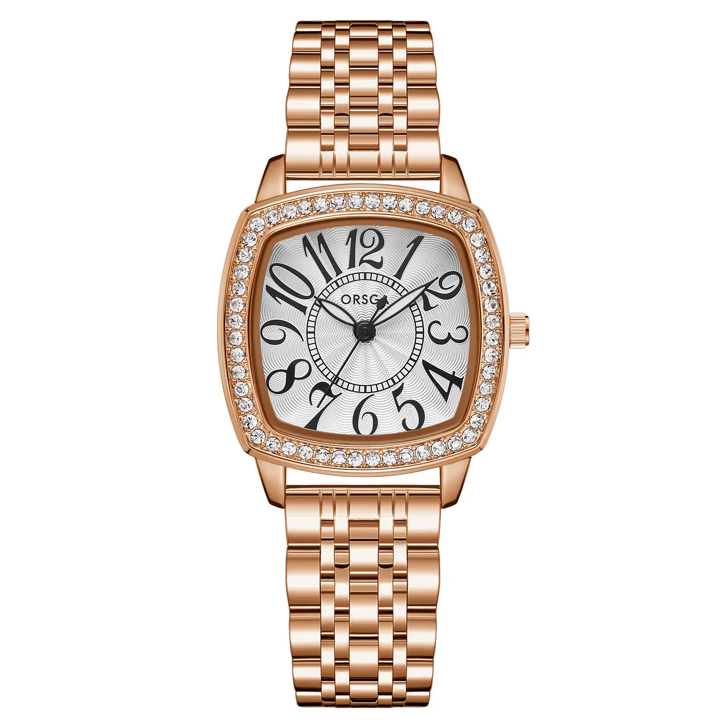 ORSGA Women's Luxury Watch with Diamond Band Set