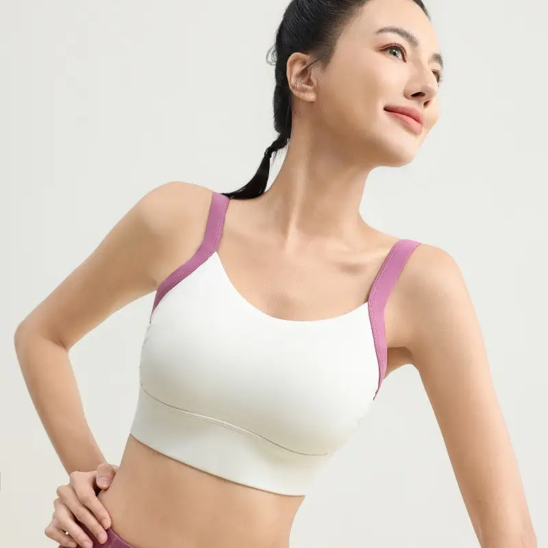 Popular V-Shaped Backless Plus-Size Sports Bra Quick-Dry Fitness Tank Top Yoga Bra for Women High-Intensity Workouts