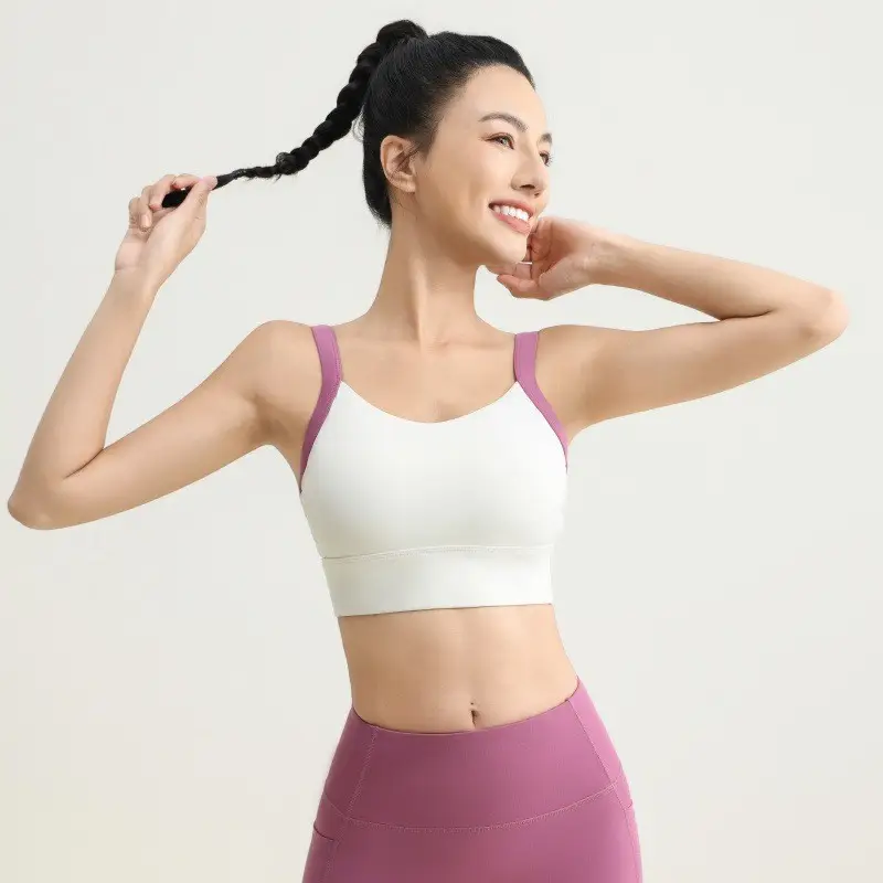 Popular V-Shaped Backless Plus-Size Sports Bra Quick-Dry Fitness Tank Top Yoga Bra for Women High-Intensity Workouts