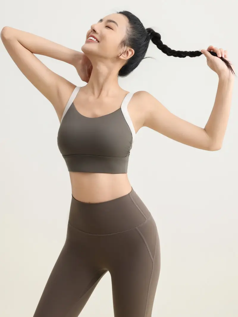 Popular V-Shaped Backless Plus-Size Sports Bra Quick-Dry Fitness Tank Top Yoga Bra for Women High-Intensity Workouts — feature 11