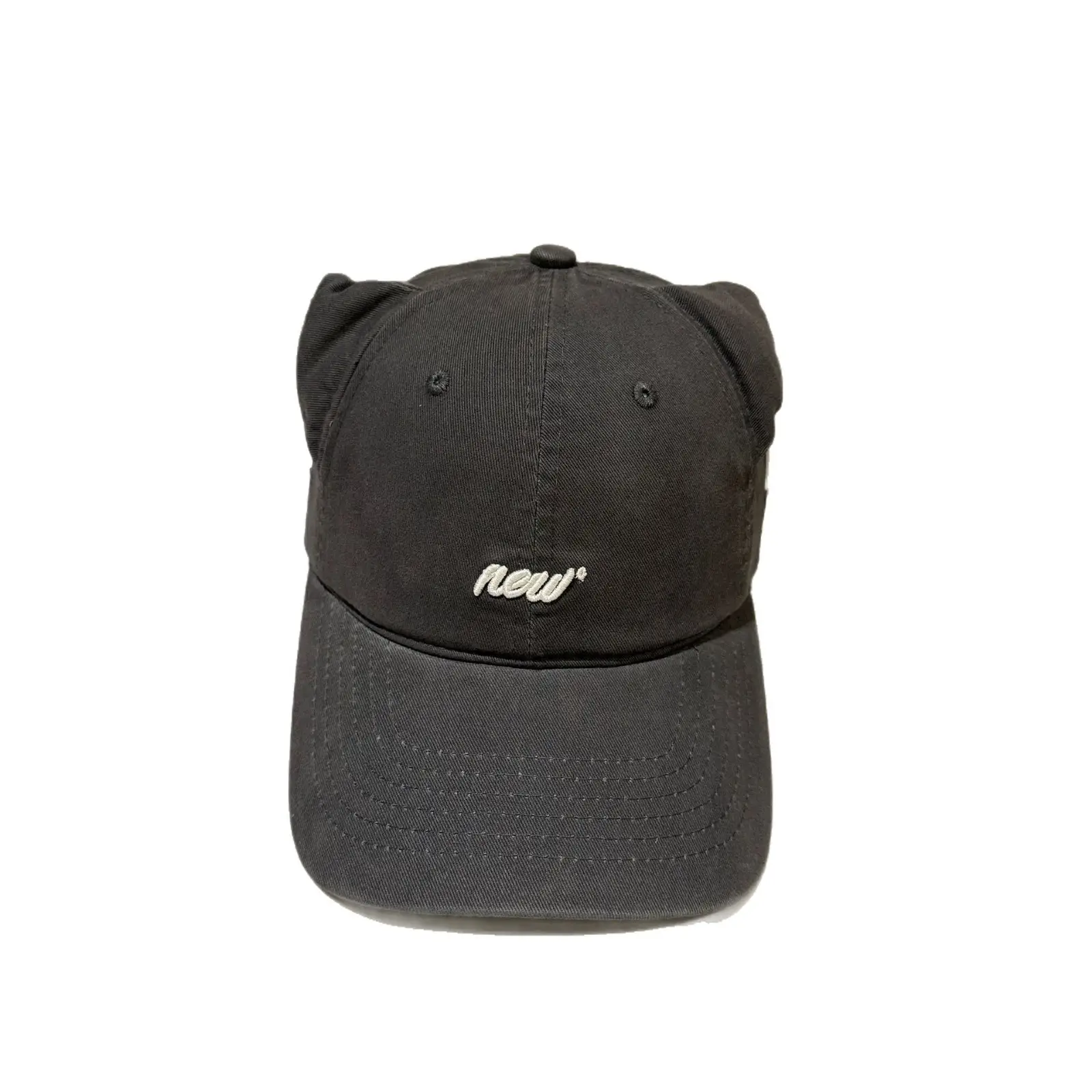 Sweet Cat Ear Cap Black Korean Style Wide Brim - Image 8