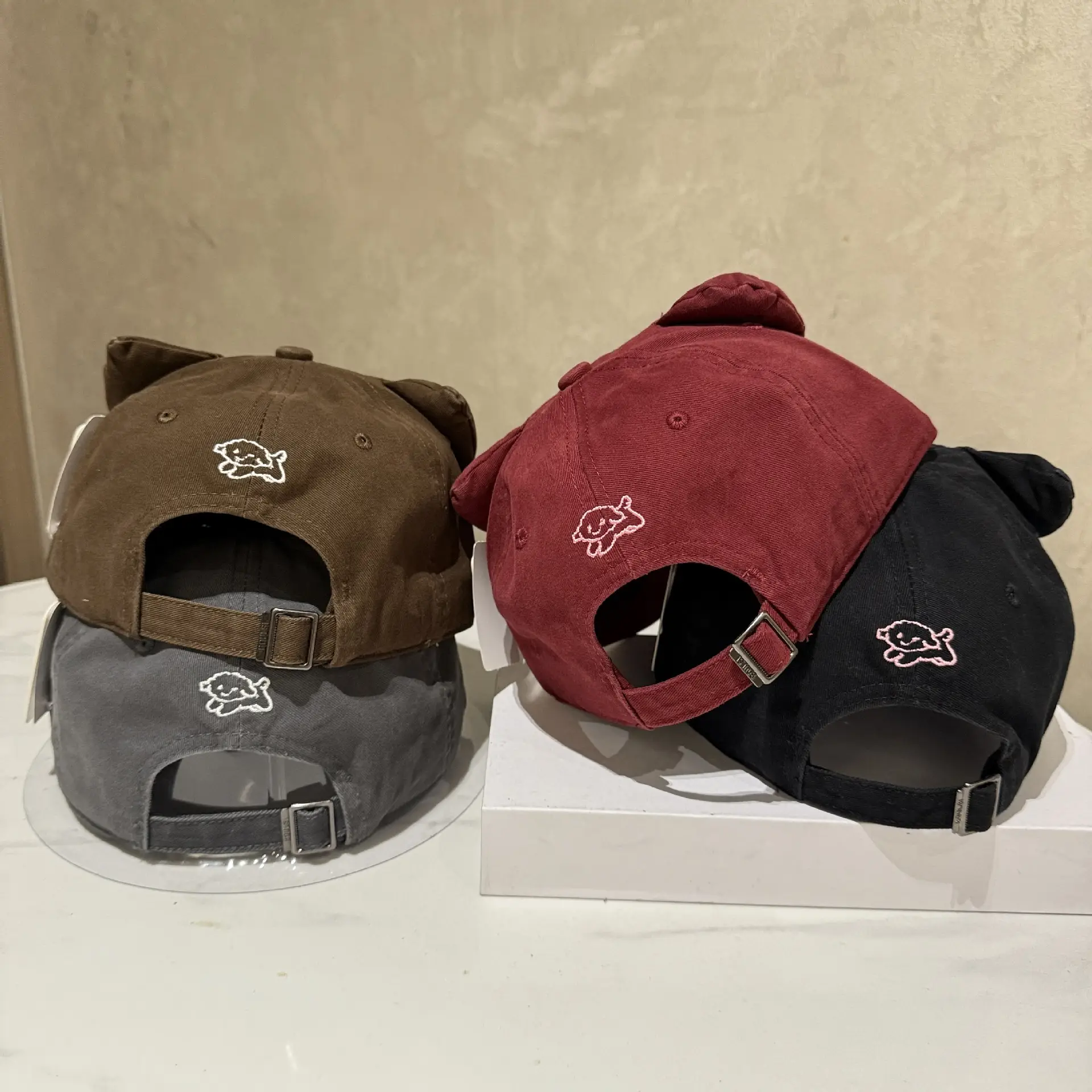 Sweet Cat Ear Cap Black Korean Style Wide Brim — feature 2