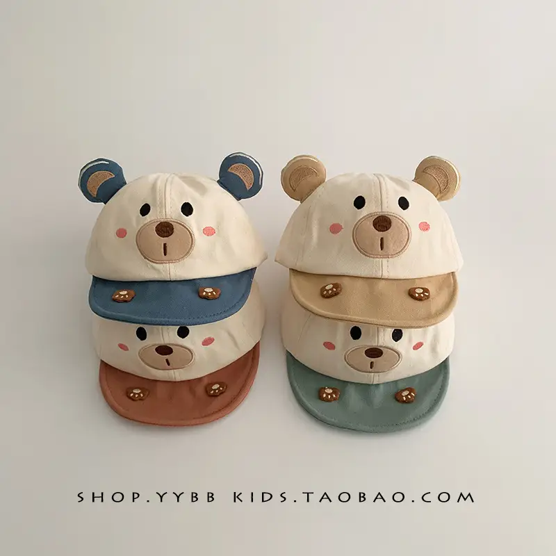 Cute Bear Baby Hats for Boys Girls Spring Autumn - Image 6