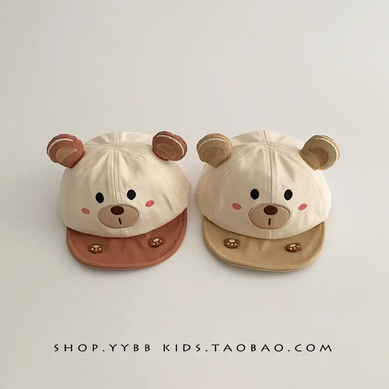 Cute Bear Baby Hats for Boys Girls Spring Autumn - Image 7